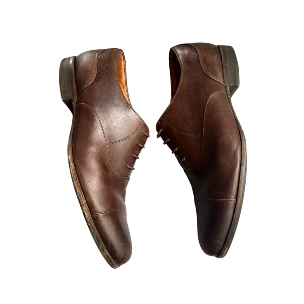 WOLF‎ & SHEPHERD Bannister Derby Brown Dress Shoe